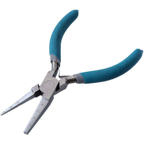 Pince à Bec Rond pour la Fabrication de Bijoux, Pince à Enrouler à Double Nez carré de 6 Pouces, Pince à Bec effilé Professionnelle, Pince à Boucler le Fil, Pince à Bijoux avec