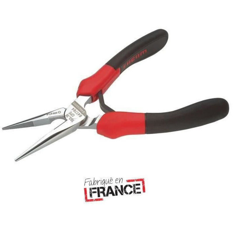 Pince Demi-Ronde Bec Court 160 mm cpe - 193A.16CPEPB - Becs Fins Et Droits - Facom