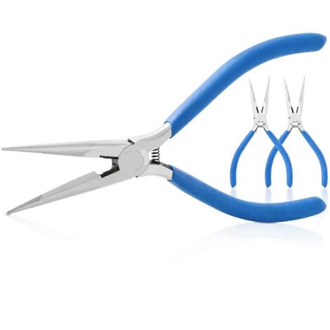 Pince à becs fins de 15 cm pour le pliage de fils et la réparation électronique