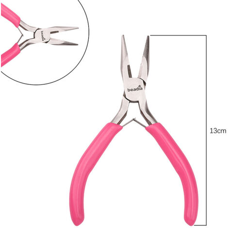 Pince à becs fins forgée en acier à haute teneur en carbone - Mini - Bricolage - Denté