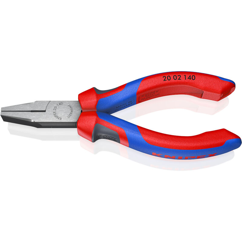 Knipex - Pince à bec plat 20 02 140, l. (hors tout) 140 mm, l. (mâchoire) 28mm, 1 pièce(s) ( Prix pour 1 )