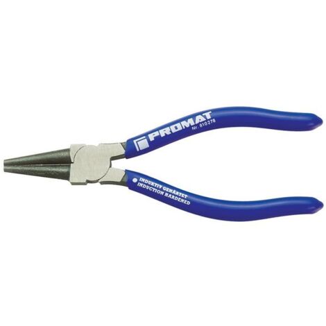 Pince à becs ronds longueur 140 mm tête polie revêtement en plastique