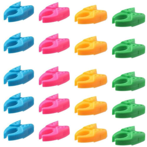 Pince à bobine en silicone, pince à anneau de bobine pour empêcher les extrémités du fil de tomber, ensemble de pinces de fixation pour bobine