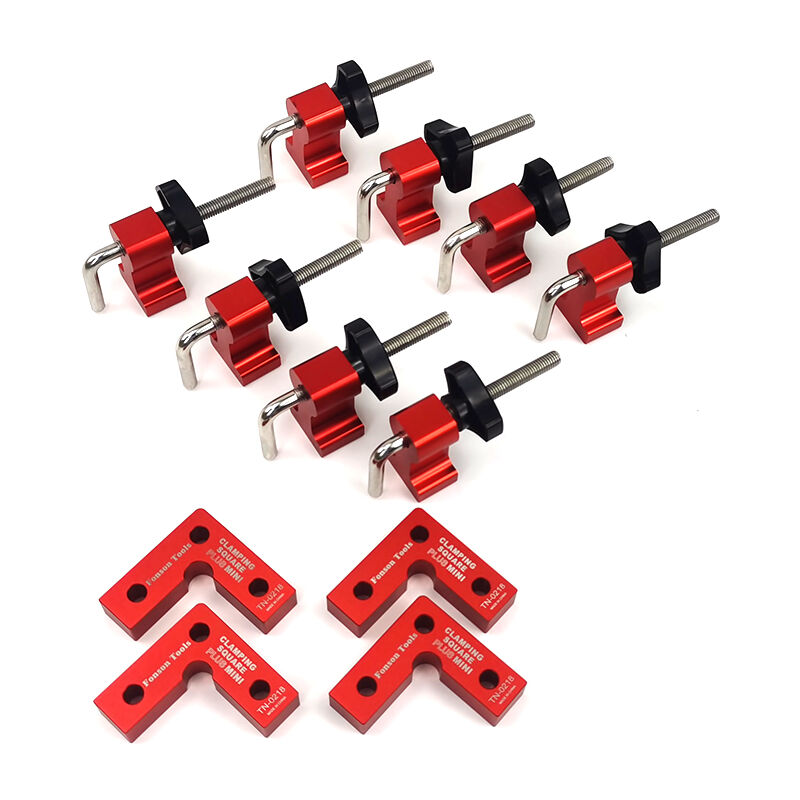 Dmtool - fonson 4 Set Mini pince de positionnement à angle droit pour le travail du bois, 90 degrés, équerre de serrage de précision, équerre de