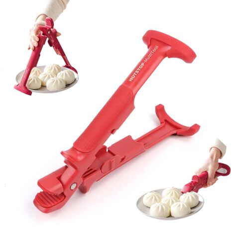 pince à bol, bol anti-brûlure multifonction, pince porte-bol chaud, pince à pizza, pince de récupération en silicone, pince en silicone antidérapante, pince de cuisine pour friteuse à air chaud, pour