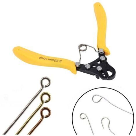 Pince à boucler en une étape – Créez et coupez des boucles régulières de 2,25 mm pour la création de bijoux. À utiliser avec du fil de 18 à 26 AWG.