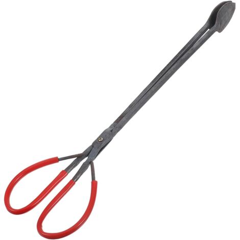 Pince à Bûches en Fer Renforcé 52 CM Manche Isolant Pinces Robustes pour