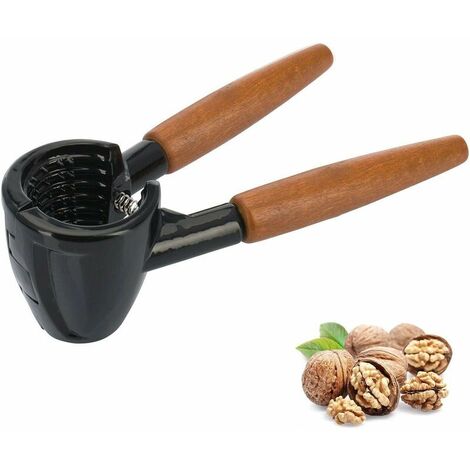 Pince à casse-noisette et à champagne, zinc / bois moulé sous pression, longueur: 16,8 cm, écrou gagnant professionnel, marron / noir, 33264470
