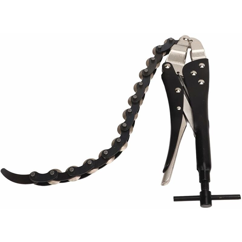 Pince à chaîne antidérapante à économie de travail, clé étau à 15 chaînes, outil de coupe de tuyaux pour couper des tuyaux métalliques, des tuyaux en