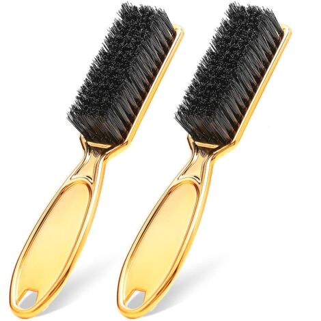 Pince à cheveux de barbier, 2 brosses de tondeuse de barbier, brosse de nettoyage de lame en nylon avec élimination des poils lâches pour hommes, outil de coupe