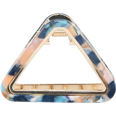 Pince à cheveux triangle creux pour femme, barrette fantaisie élégante et décorative
