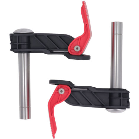 Pince à chien en acier inoxydable, 2 pièces, presse rapide pour le travail du bois, goulotte de bureau pour fixation de plaque et de Rail de guidage 19mm
