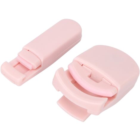 Pince à Cils 2 Pièces Rose Portable - Effet Courbure Intense et Durable, Regard Magnifique