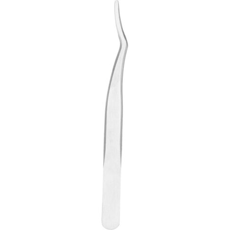 Pince à Cils Courbée en Acier Inoxydable pour Pose d'Extensions de Cils Professionnelle