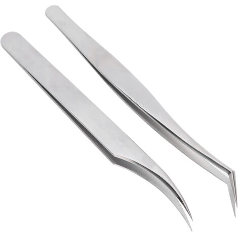 Pince à Cils en Acier Inox pour Extensions - Outil Professionnel de Maquillage