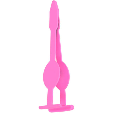Pince à Cils Magnétique en Acier Inoxydable - Applicateur de Faux Cils avec Effet Fluorescent Rose