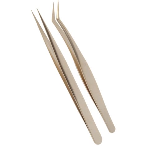 Pince à Cils Professionnelle en Acier Inoxydable pour Extensions Volume et Cils Naturels