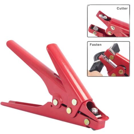 Pince à collier pour serre-câbles – Serrage et découpe automatique – Acier haute teneur en carbone – Conception ergonomique pour confort d'utilisation