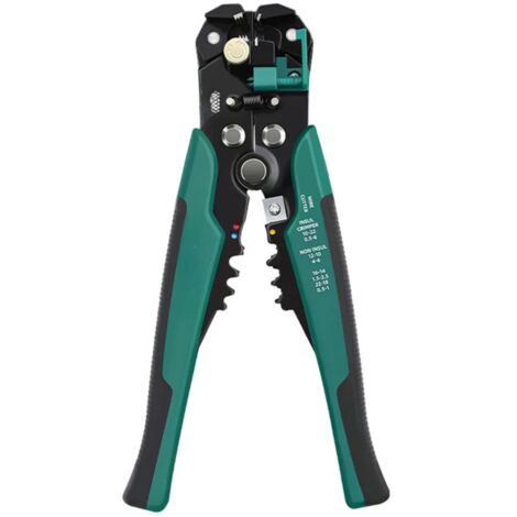 Pince à dénuder automatique professionnelle – Outil de dénudage de câbles 3 en 1, pince à sertir pour fils métalliques, outil de sertissage pour l'installation technique
