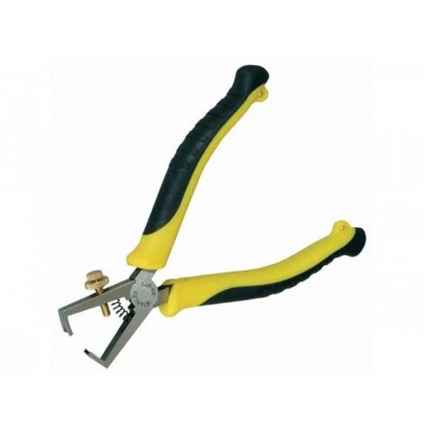 Stanley – Pince à dénuder 170 mm – Acier trempé – Poignée bimatière antidérapante – Alignement parfait des mâchoires – 89873