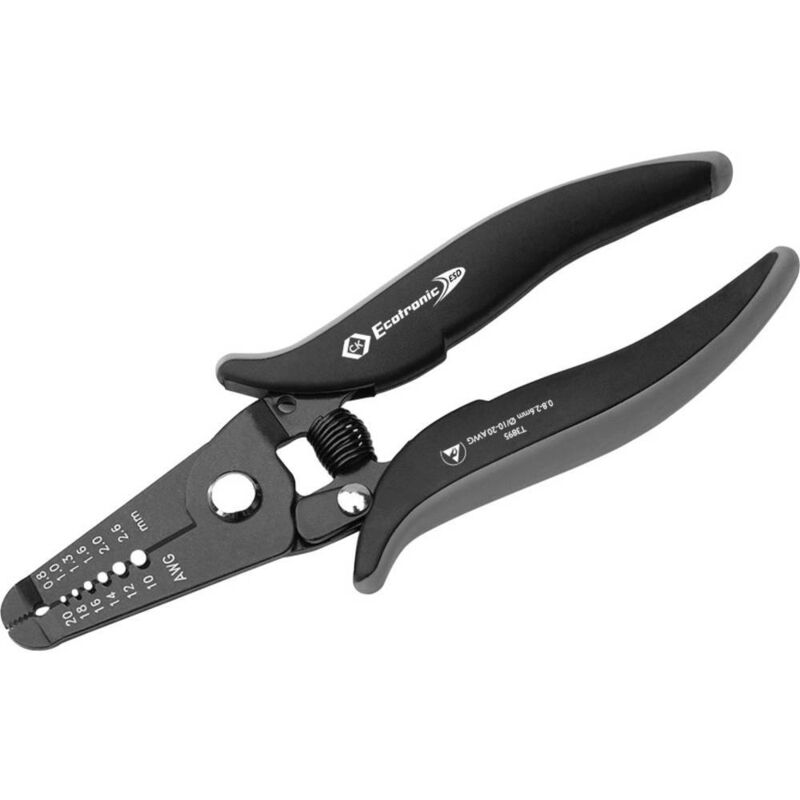 CK Tools T3895 Ecotronic ESD Wire Stripping Pliers (0.8 - 2.6mm Ø)