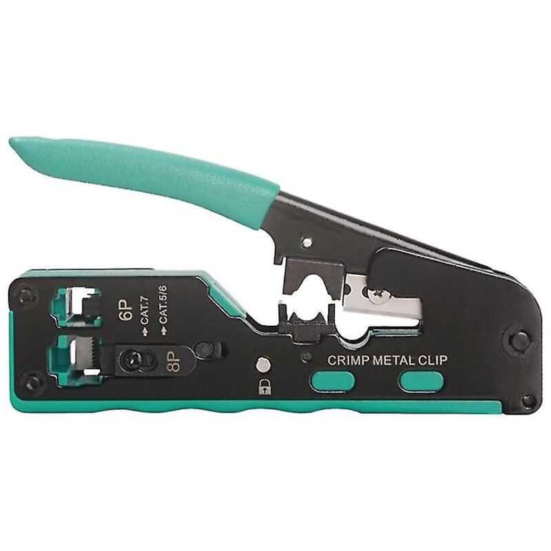 Pince à dénuder multifonctionnelle 6p8p Pince à sertir pour outil réseau Pince à fil réseau traversant Cr