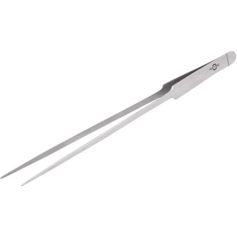 Pince à épiler droite de 25 cm pour aquarium, en acier, pour planter des plantes