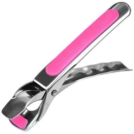Pince à Filles avec Poignée en Silicone,Outil de Cuisine,pour Friteuse à Air,Camping,Pot,Poêle,Plaque Chaude- Rose[B74550]
