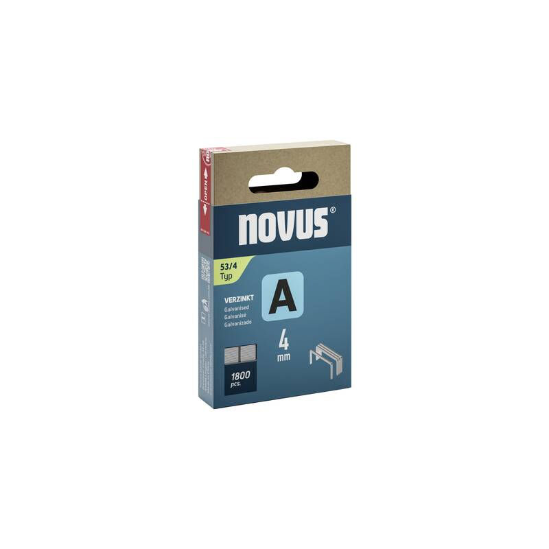 Novus - Agrafe fine a type 53 largeur de l'agrafe 11,3 mm 4 mm 0,75 mm