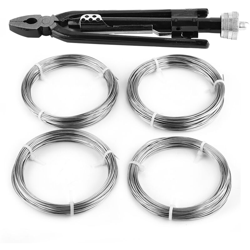 Pince à Freiner, 6 Pouces Pince de Torsion de Fil Pince à Tordre pour Fil en Acier au Carbone Elevé avec Fils de Jauge Multifonctionnel Pratique