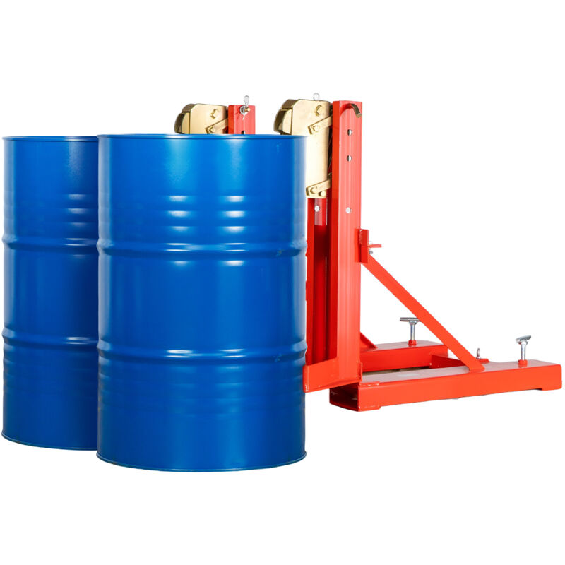 Mw Tools - Pince à fûts pour chariot élévateur 2 fûts 60-220L 2x 360kg VTGR3602