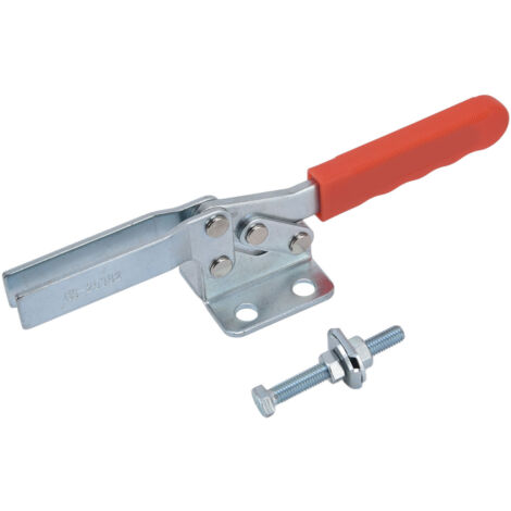Pince à genouillère à serrage rapide, force de serrage de 280 kg, ouverture de poignée à 80°, pince de maintien horizontale pour l'installation d'équipements