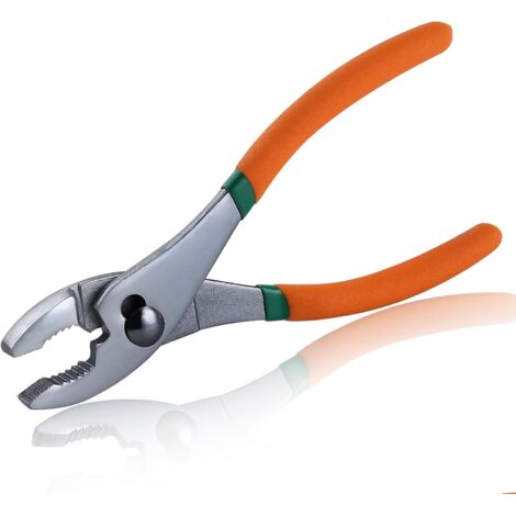 Pince à joint coulissant de 20,3 cm, pince à joint coulissant, pince à joint coulissant, pince à joint coulissant, mâchoire dentelée à 3 zones, poignée ergonomique antidérapante pour une
