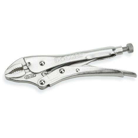 Pince à mâchoires incurvée avec coupe, CrMo, 175 mm  DOGHER 276-175