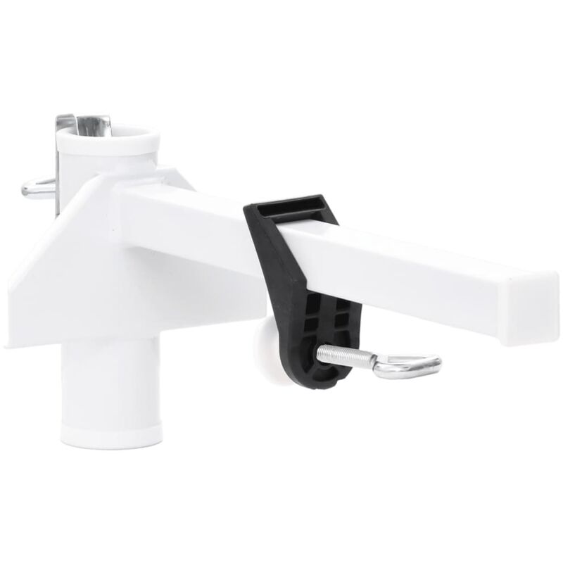 Pince à parasol pour balcon blanc 38 mm acier vidaXL Pince à parasol pour balcon blanc 38 mm acier vidaXL