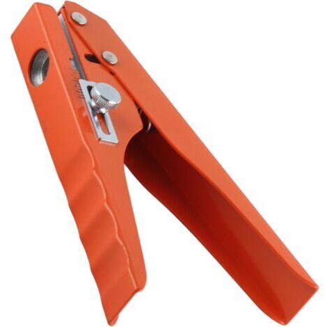 Pince à plaquer les chants, perforatrice à un trou, pince à plaquer les chants robuste, outil pour cartes PVC, ouverture plate et angulaire de 8 mm