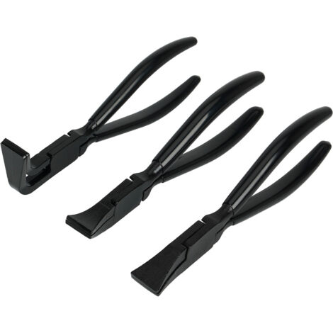 Pince à plier Jeu de pinces à plier la tôle 3 pièces Pince à border droites 180°, 45° et 90°, acier au carbone noir bruni