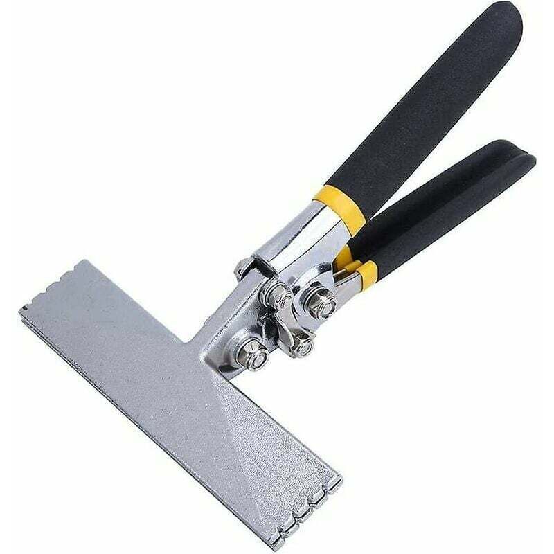 Tigrezy - Pince à plier la tôle, pince à sertir manuelle résistante à la rouille, robuste et à vie, droite de 150 mm, longueur de 220 mm, outillage