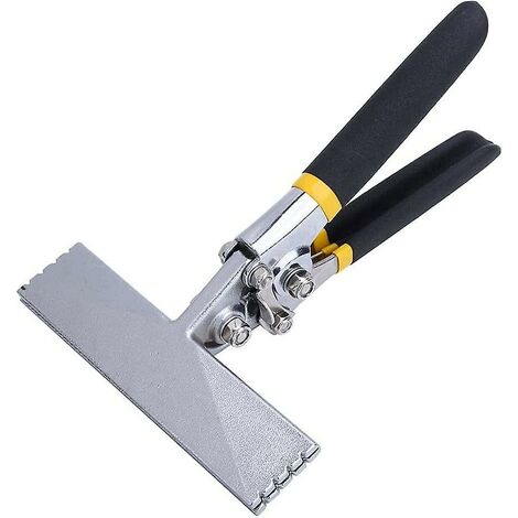 Pince à plier la tôle, pince à sertir manuelle résistante à la rouille, robuste et à vie, droite de 150 mm, longueur de 220 mm, outillage en aluminium-BDD