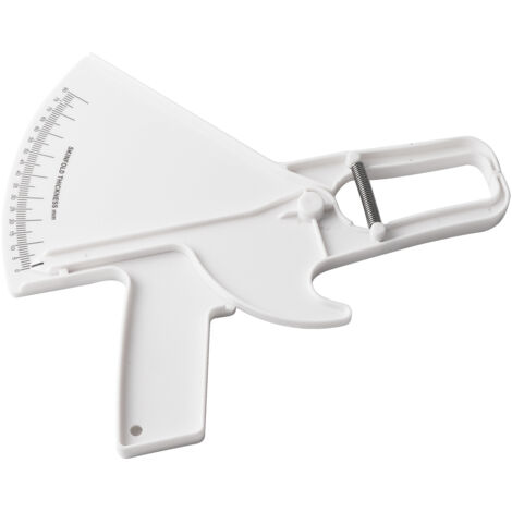 Pince à plis cutanés - Outil de mesure précise de graisse corporelle pour fitness (Blanc)