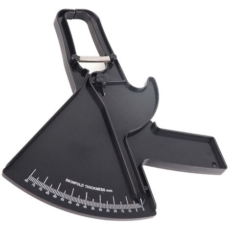 Pince à plis cutanés - Testeur de graisse corporelle - Appareil de mesure santé - Noir