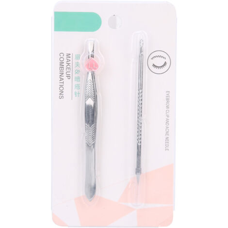 Pince à points noirs en acier inoxydable - Kit d'extraction de comédons et soin des imperfections
