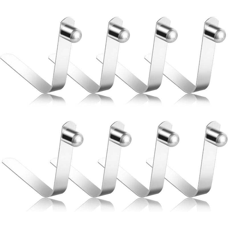 Pince à ressort 8 pièces, pince à ressort en acier inoxydable, 6,5 mm