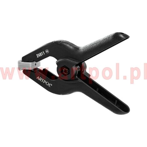 Pince à ressort Artpol 75mm  Force de serrage élevée pour les petits projets  Conception compacte et durable  Idéal pour le bricolage et les travaux de menuiserie de précision.