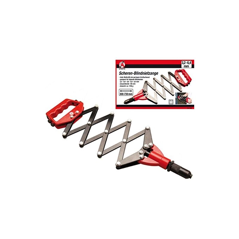 Bgs Technic - 398 bgs kraftmann pince à riveter pour rivets aveugles pince à riveter à 3,2 6,4 mm