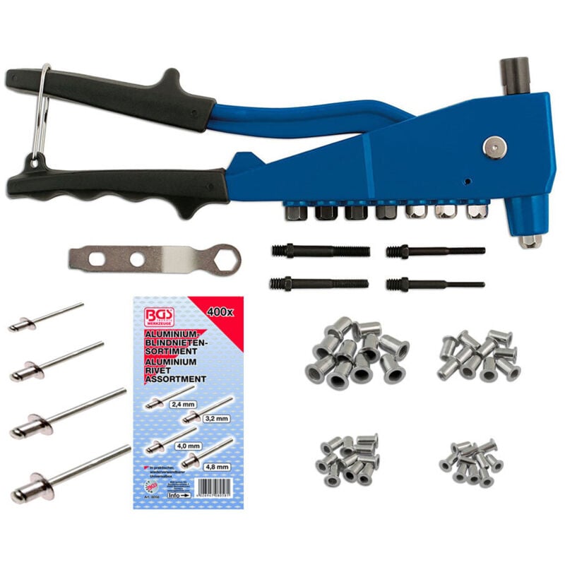 Oc-pro - Pince a rivet et a insert & assortiments rivets et inserts acier alu