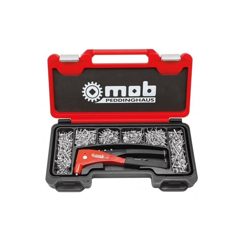 Mob Outillage - mob - Coffret pince à riveter + 500 rivets - Réf: 9350005001