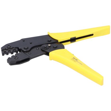 Pince à sertir à cliquet européenne HS‑03B pour câbles 1.5‑6.0mm², en acier haute teneur en carbone