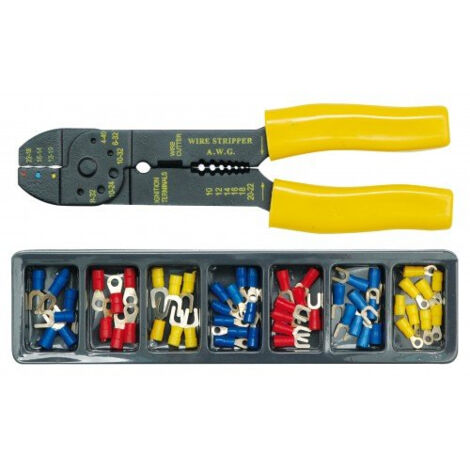 PINCE À SERTIR CONNECTEUR + CONNECTEURS EN CASSETTE