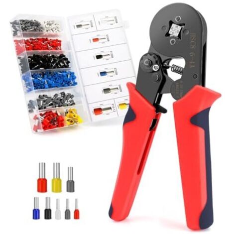Pince à Sertir Cosses Électriques 0,25-10 mm² pour Installations et Réparations Auto